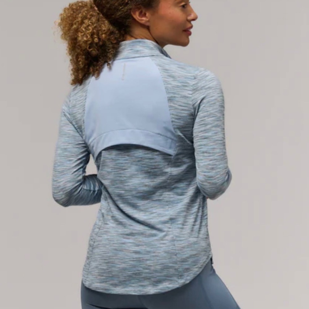 Zero Restriction‎ NEW Shae Golf Quarter Zip Mock Pullover Gray XS Run